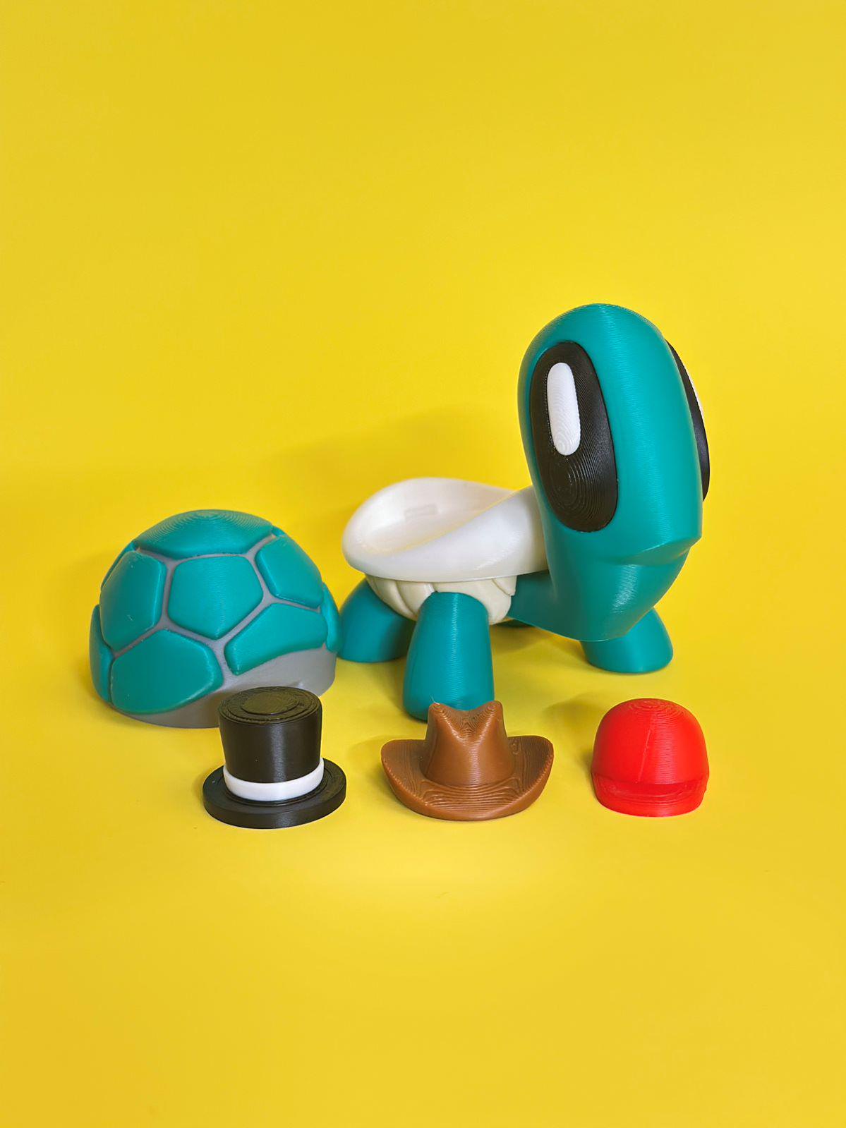 Turtle With Interchangeable Hats