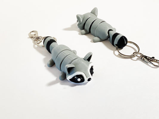 Flexi Raccoon Keychain