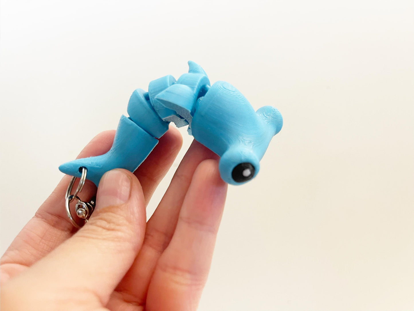 Flexi Hammerhead Shark Keychain