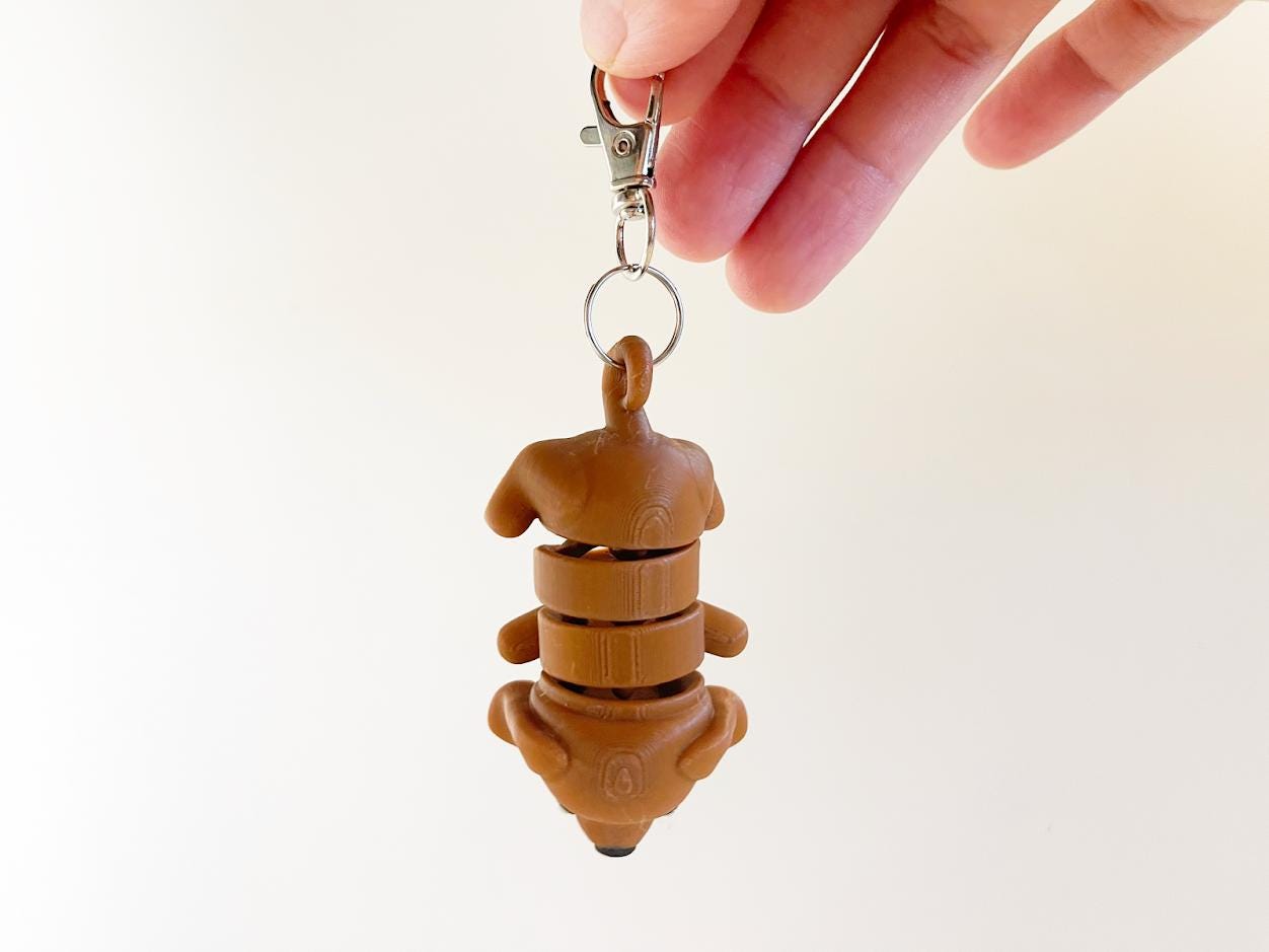 Flexi Dog Keychain