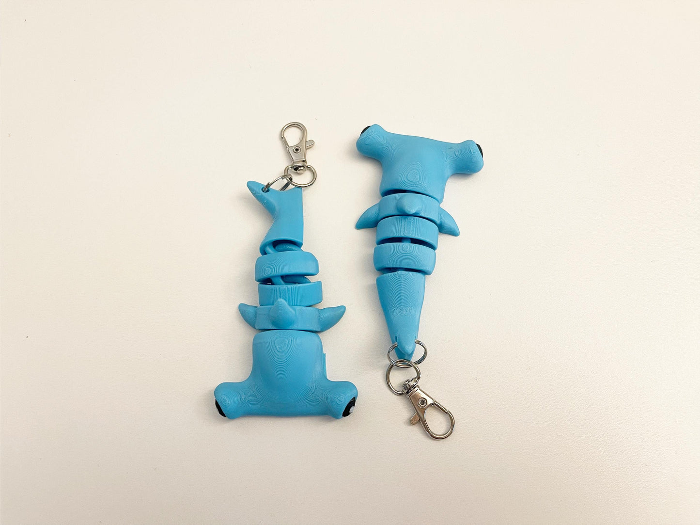 Flexi Hammerhead Shark Keychain