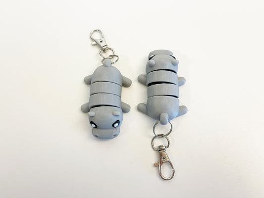 Flexi Hippo Keychain