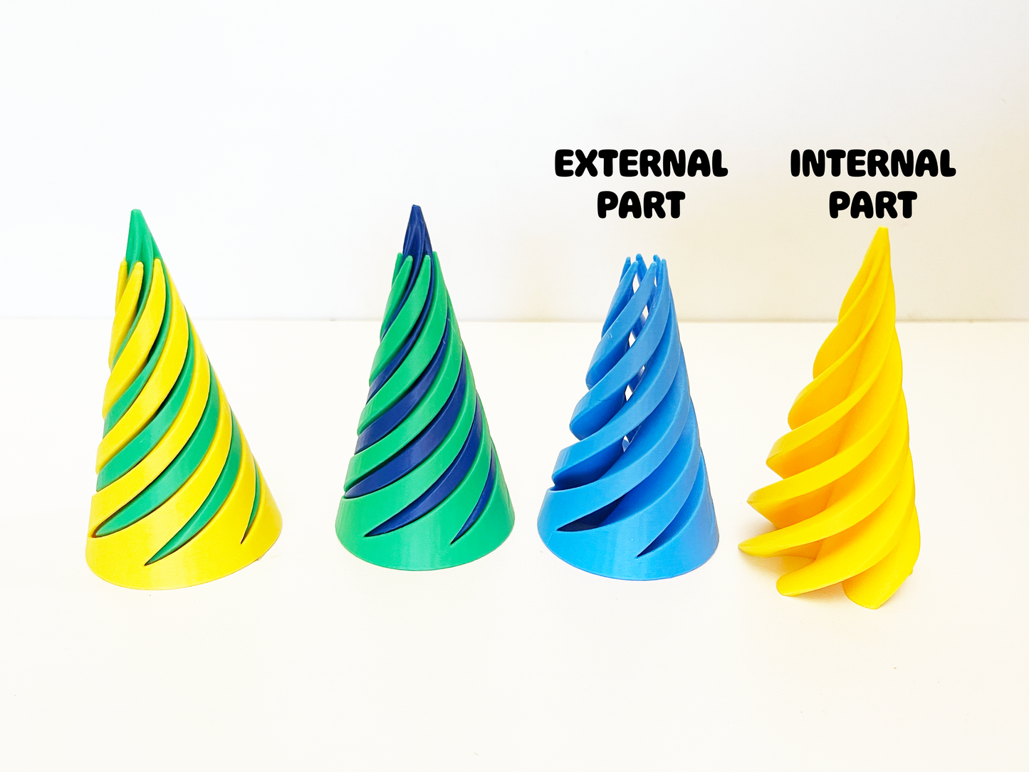 Impossible Cone-Spiral Fidget Toy