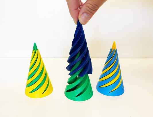 Impossible Cone-Spiral Fidget Toy