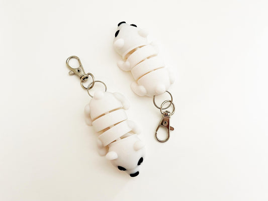 Flexi Polar Bear Keychain