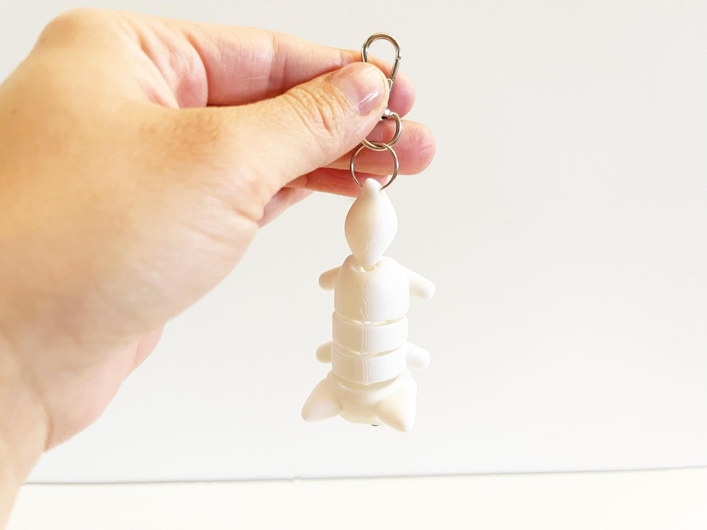 Flexi Arctic Fox Keychain