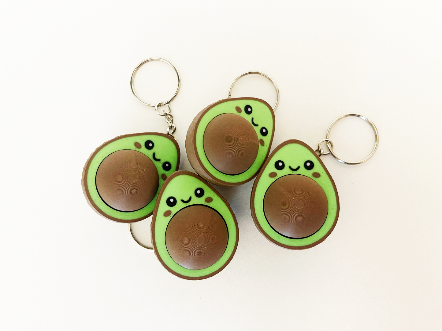 Avocado Clicker Fidget Keychain