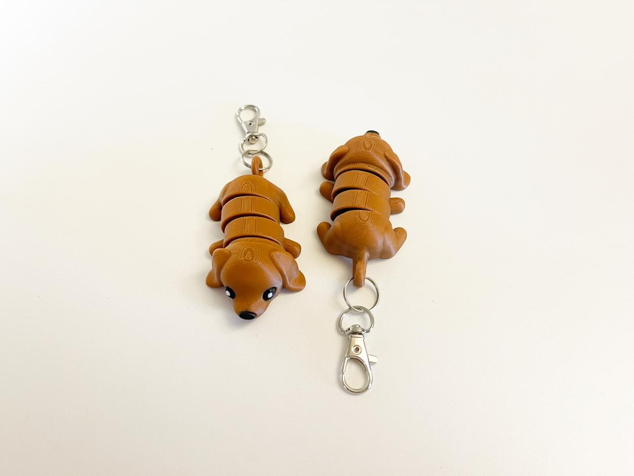 Flexi Dog Keychain