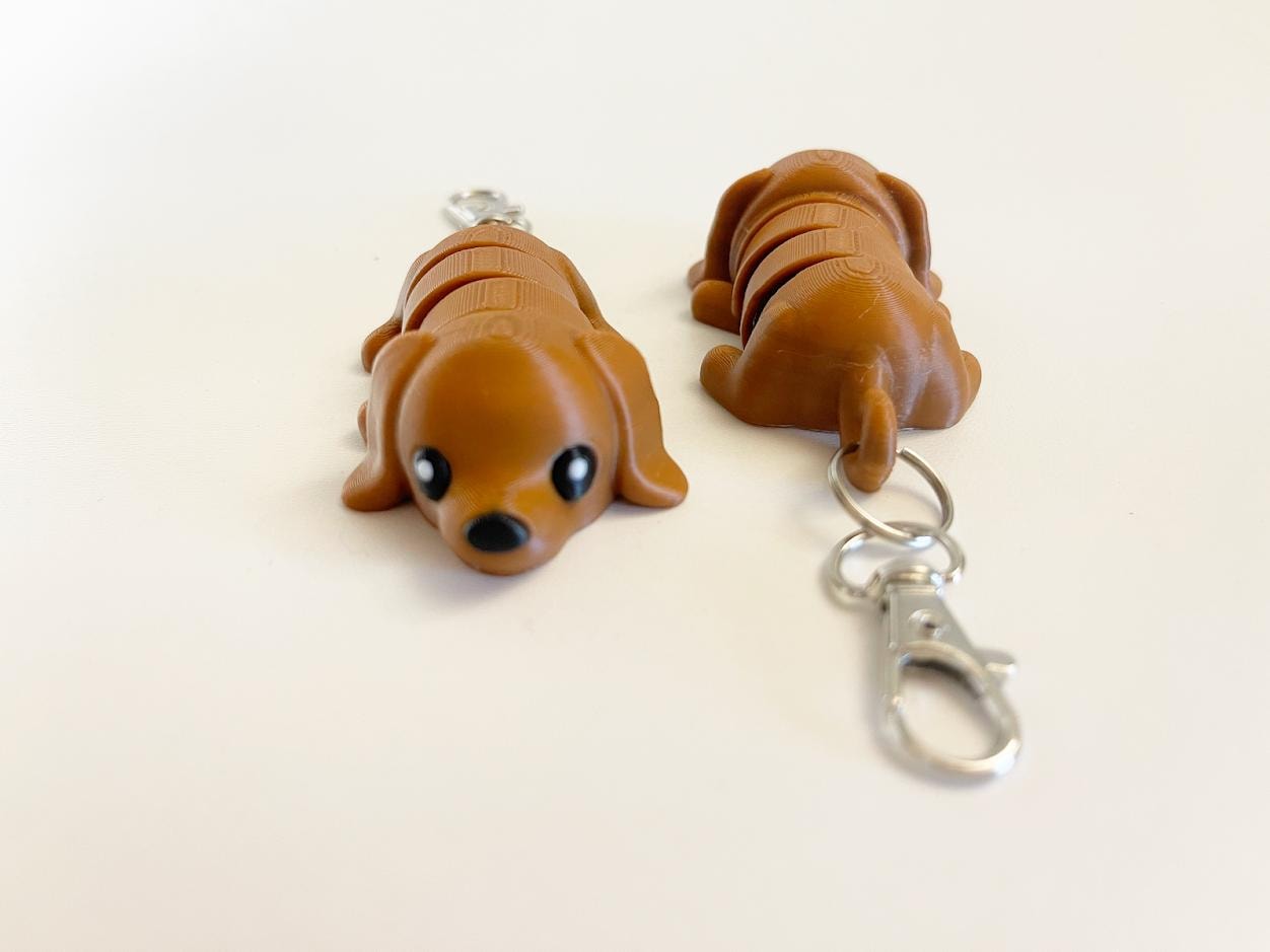 Flexi Dog Keychain