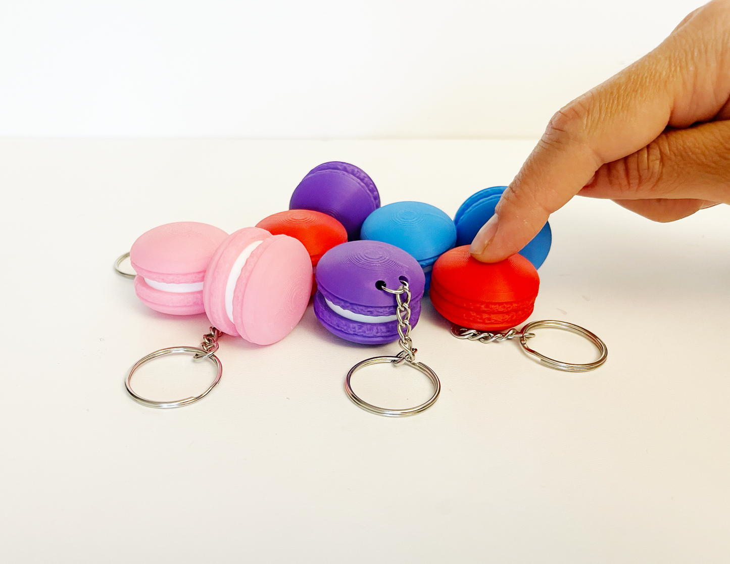 Macaron Clicker Fidget Keychain