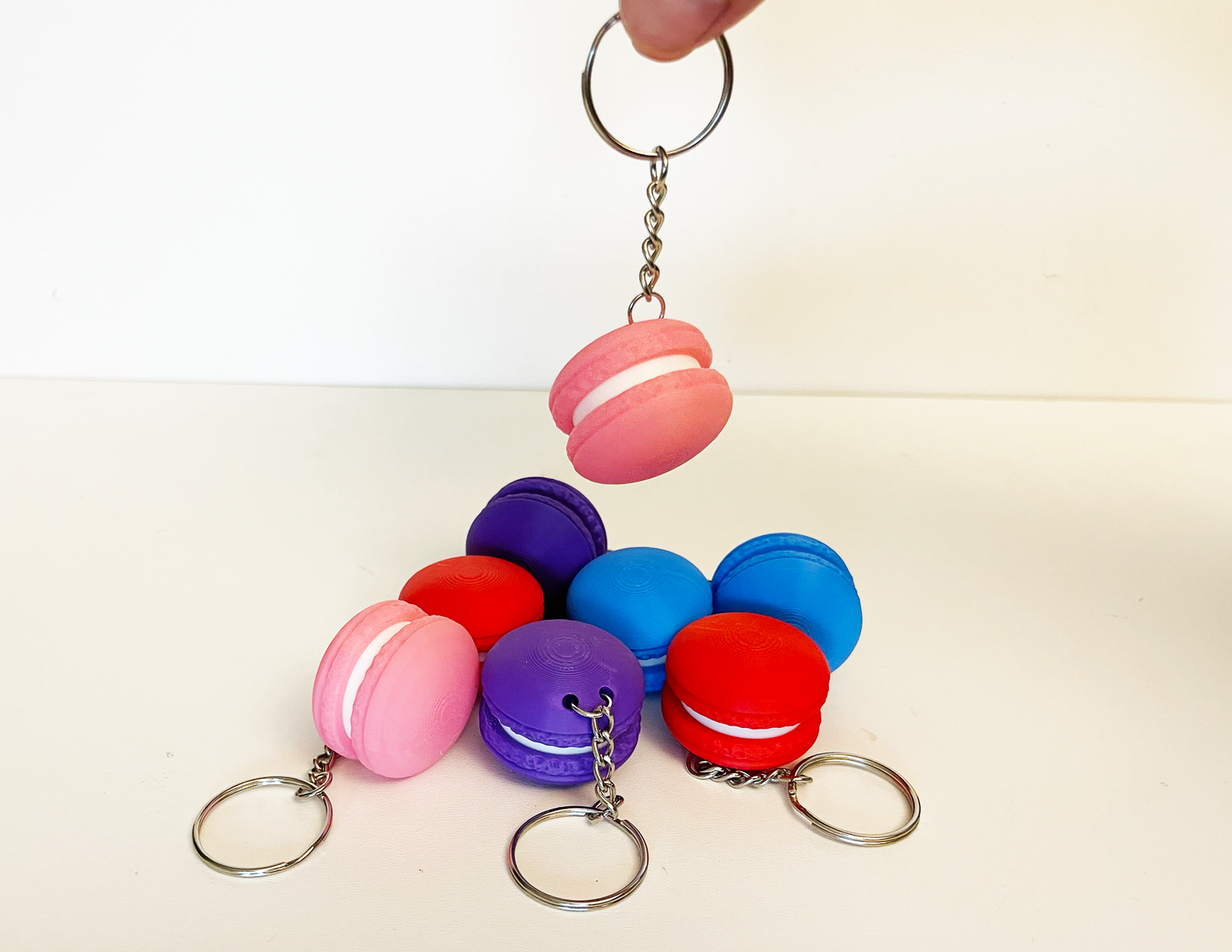 Macaron Clicker Fidget Keychain