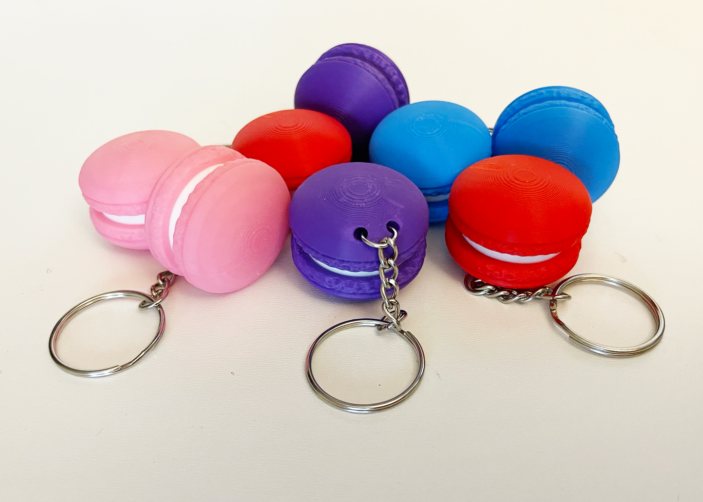 Macaron Clicker Fidget Keychain