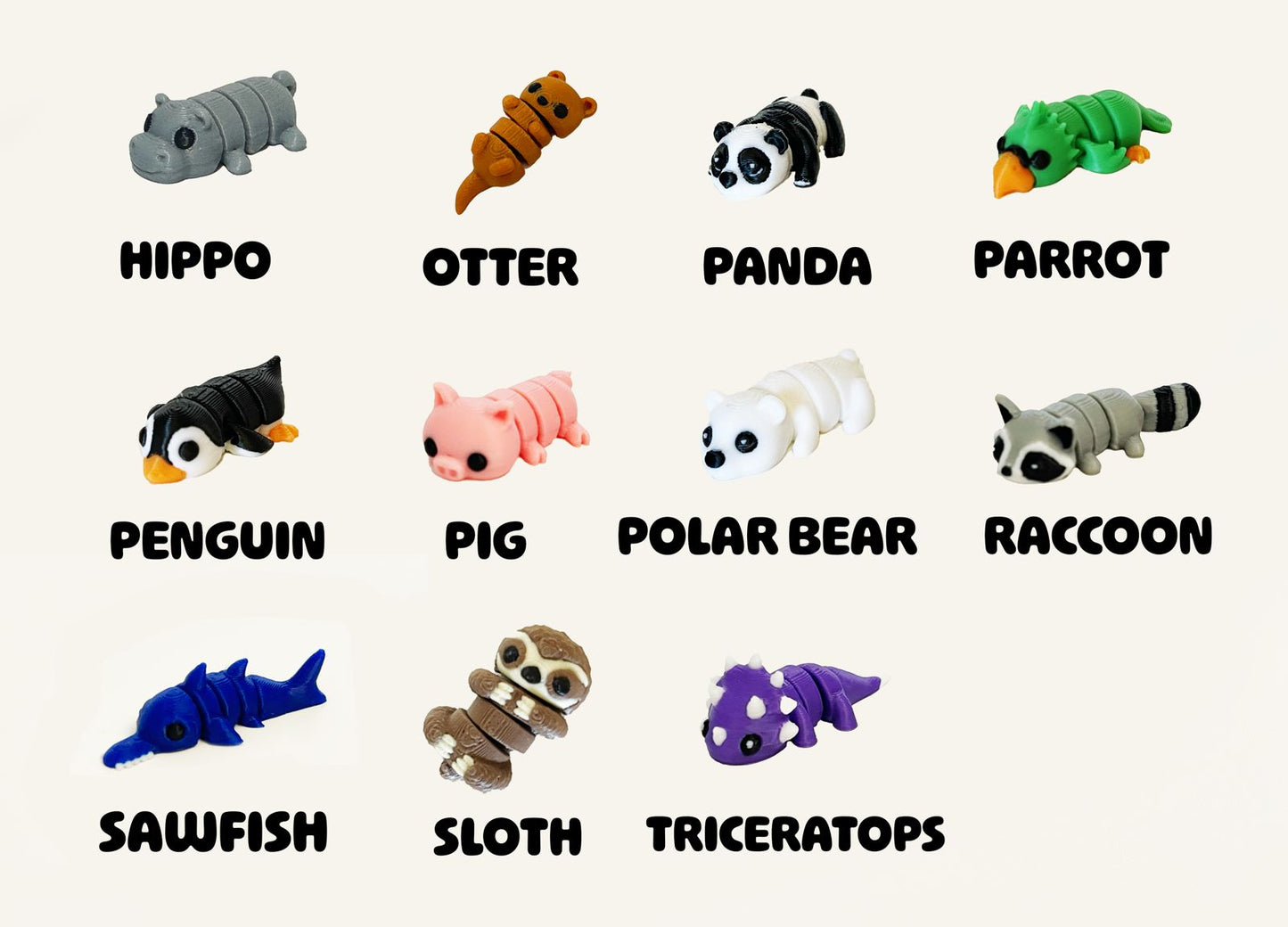 Flexi Animals Mini - 1 inch