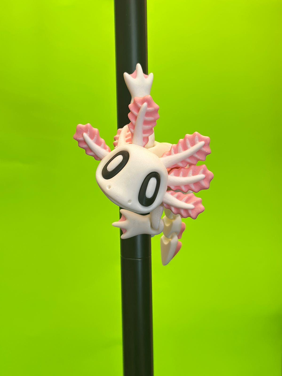Articulated Axolotl With Seaweed Home