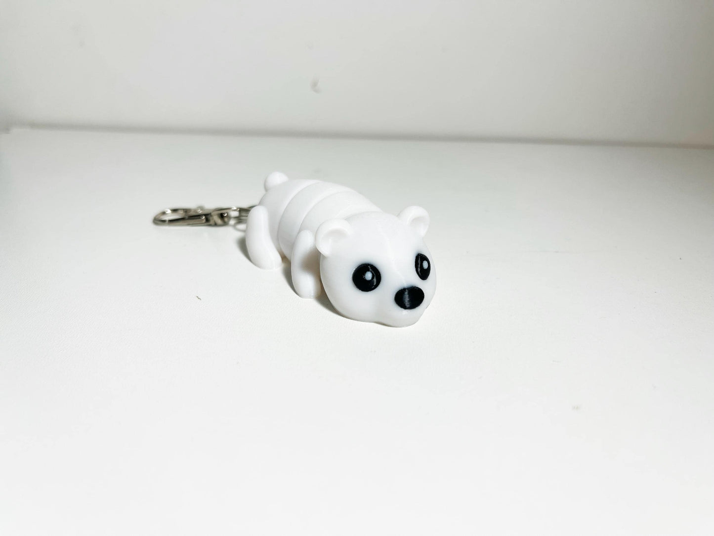 Flexi Polar Bear Keychain