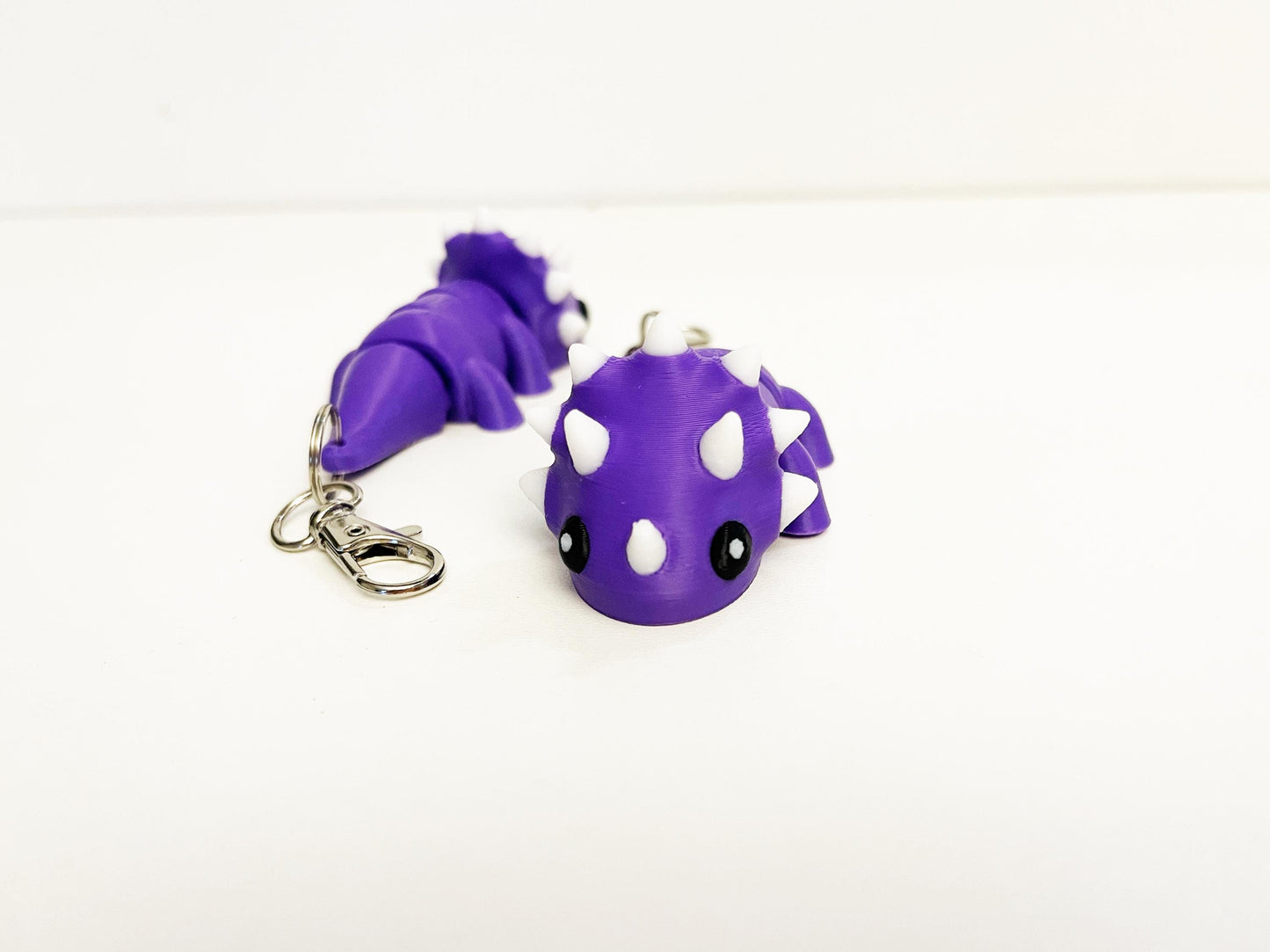 Flexi Triceratops Keychain