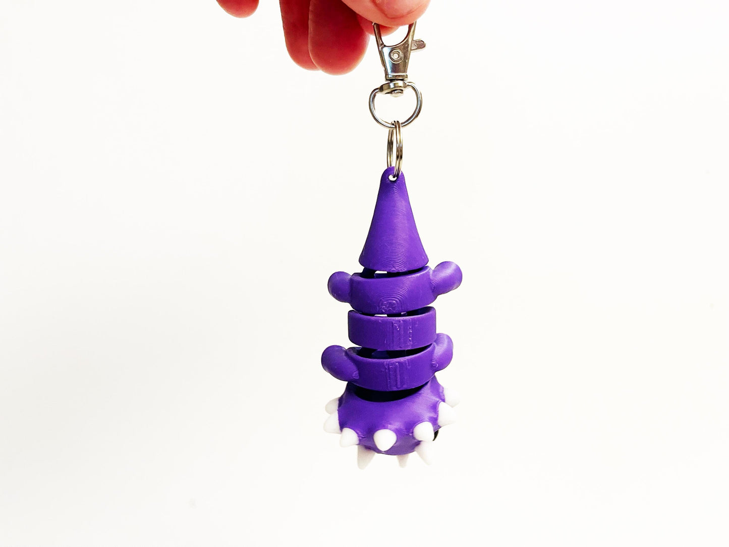 Flexi Triceratops Keychain