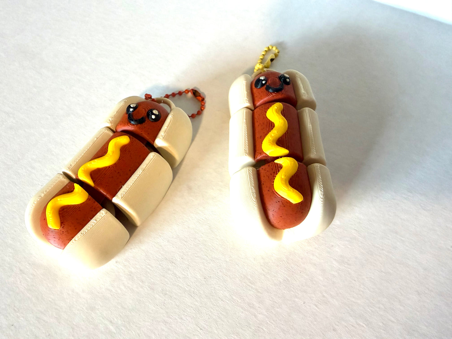 Flexi Hot Dog Keychain