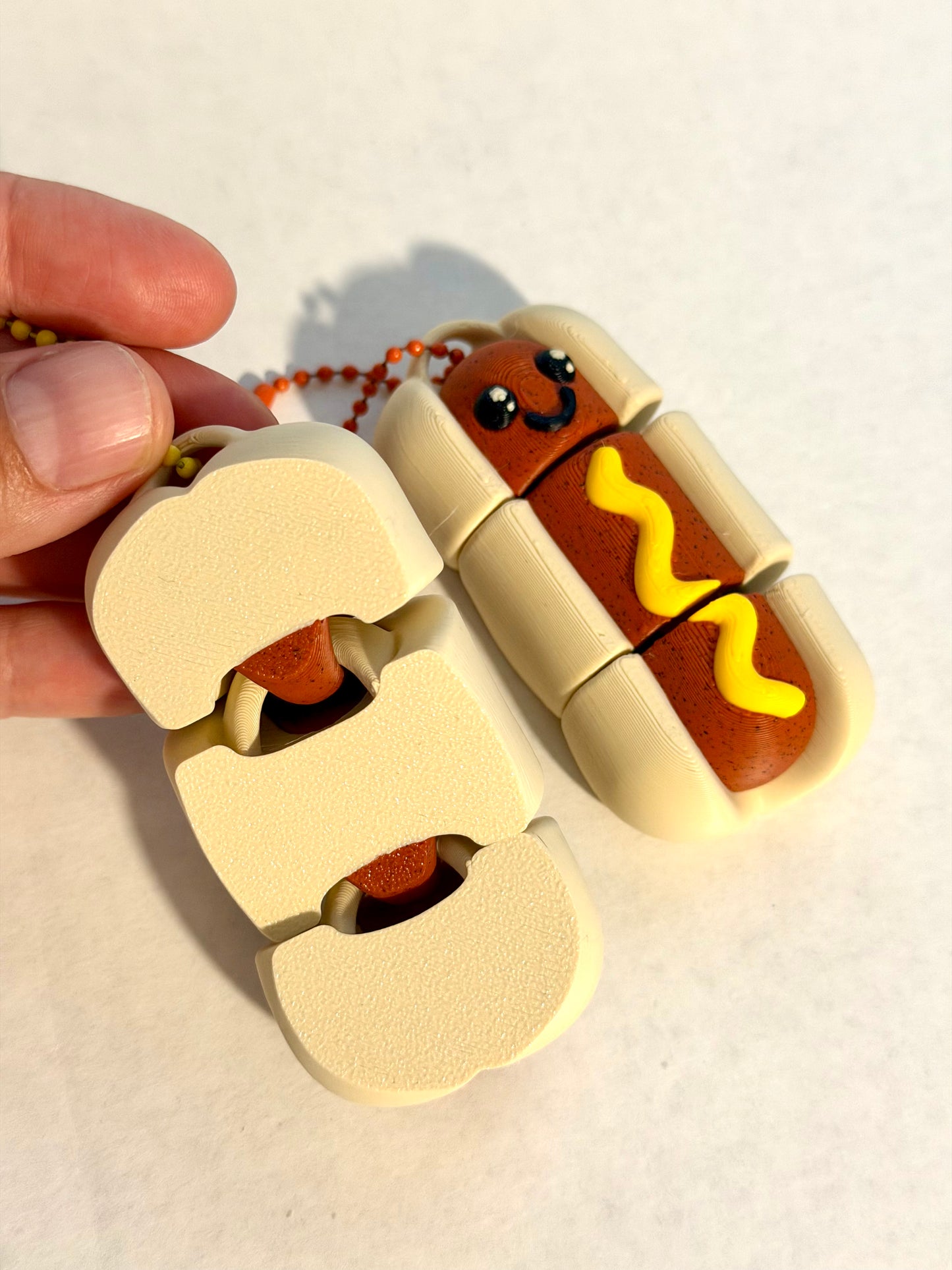 Flexi Hot Dog Keychain