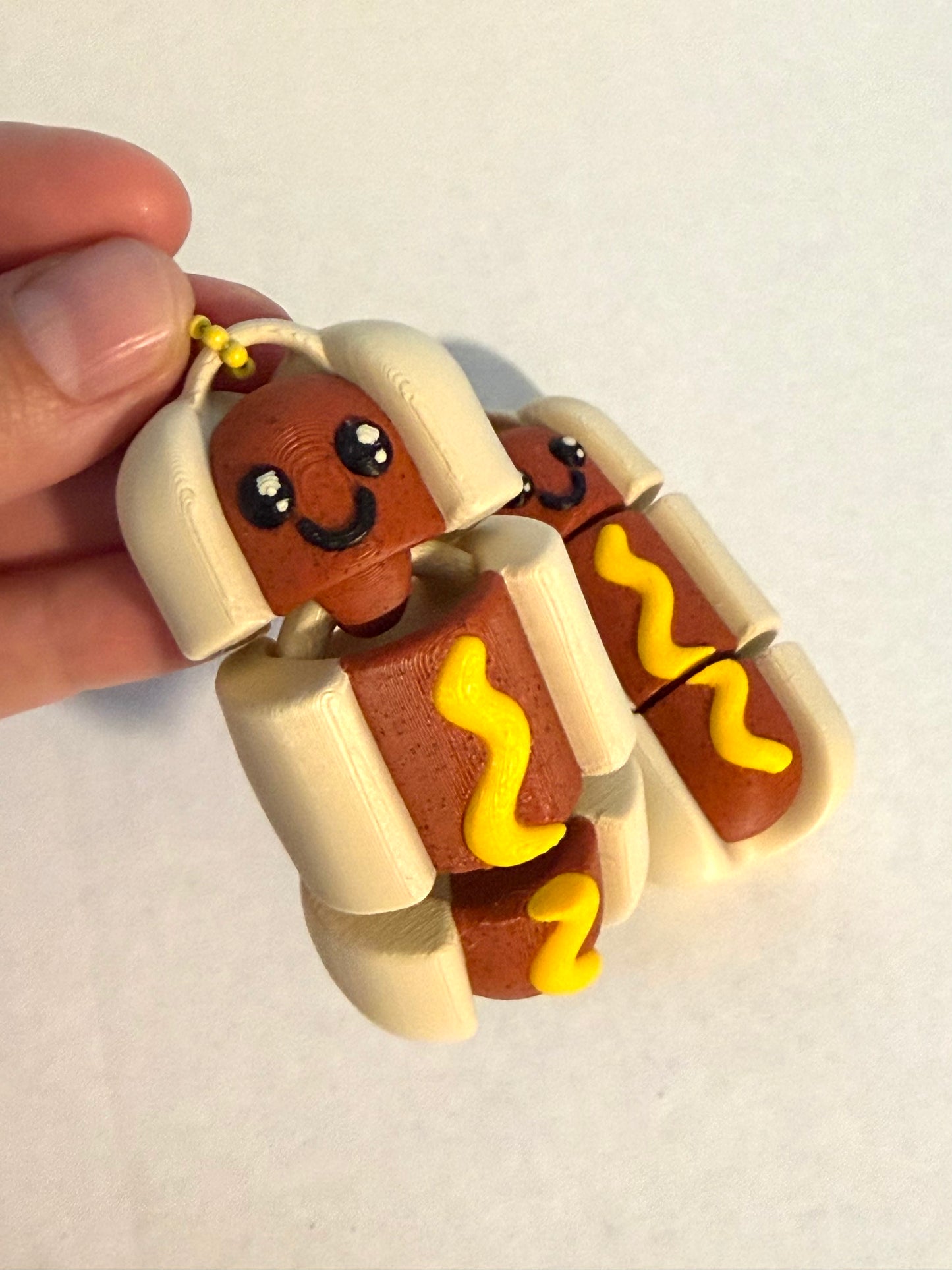 Flexi Hot Dog Keychain