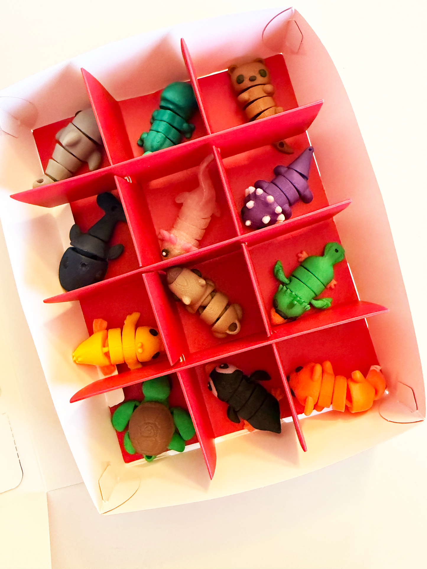 Advent Calendar with 3D Printed Mini Animals – 12 Days of Christmas