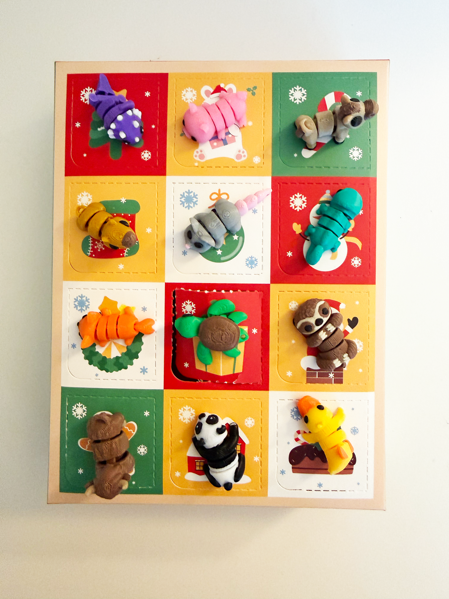 Advent Calendar with 3D Printed Mini Animals – 12 Days of Christmas