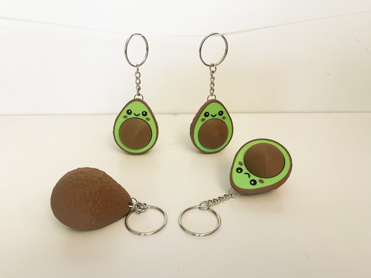 Avocado Clicker Fidget Keychain