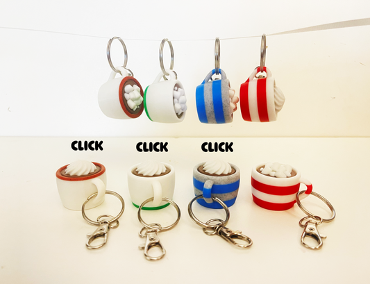 Coffee Clicker Keychain - Custom Color