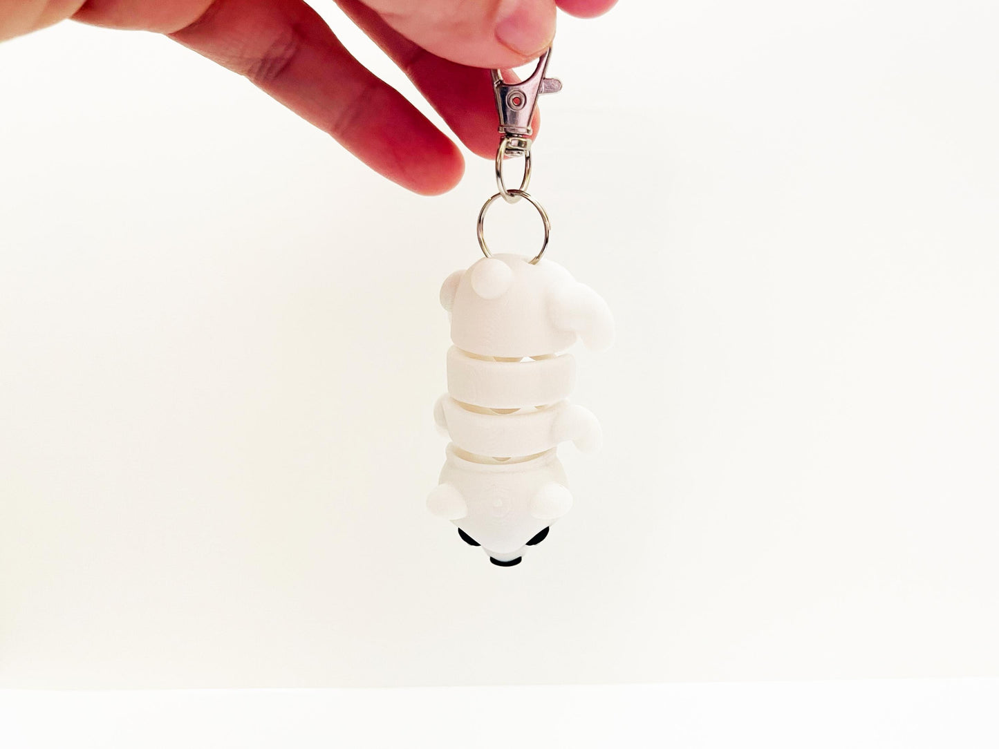 Flexi Polar Bear Keychain