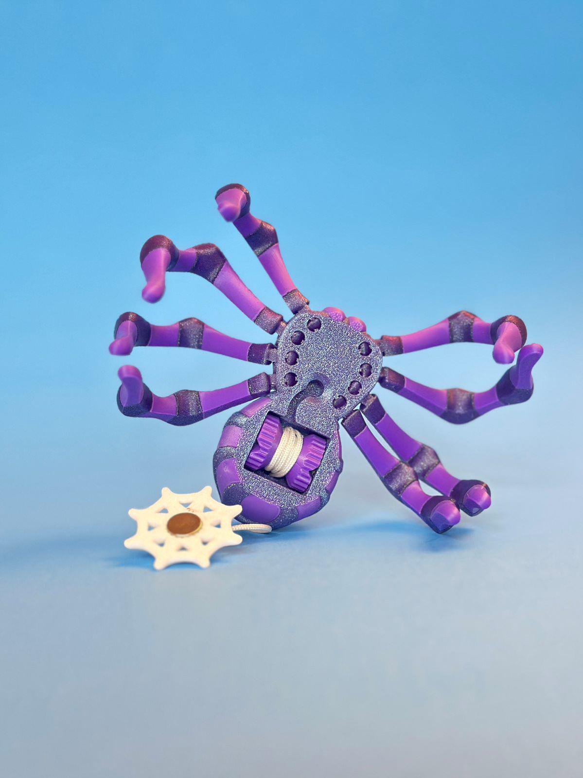Spider With Retractable Silk Magnetic Web