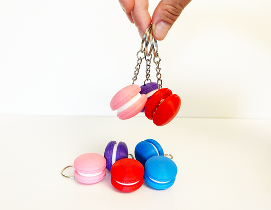 Macaron Clicker Fidget Keychain